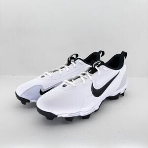 Nike Force Trout 9 Keystone White Black Baseball Cleats FB9728-100 Mens Size 13